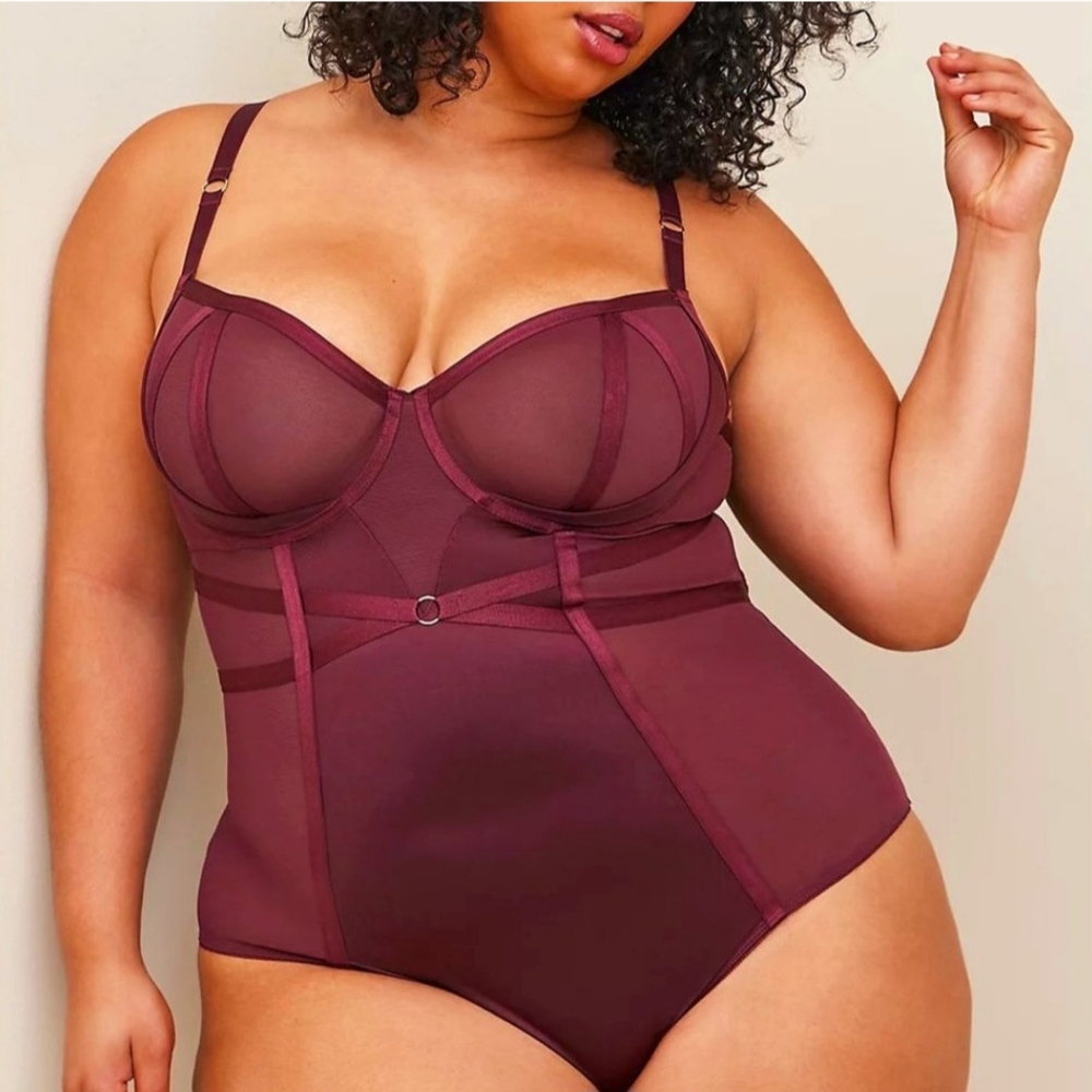 Torrid Deep Burgundy Bodysuit